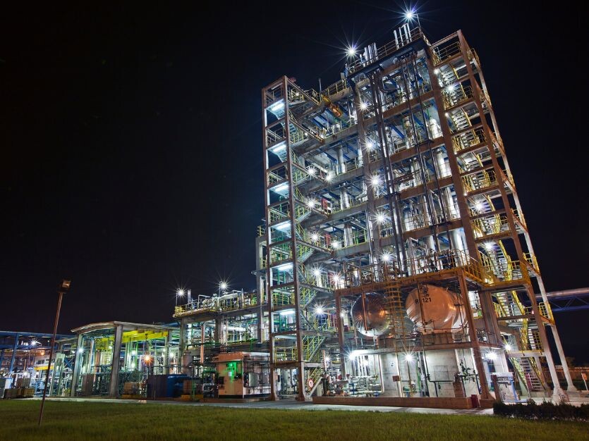 Changshu Arkema plant at night